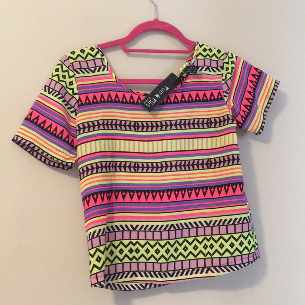 Aztec print Top